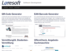 Tablet Screenshot of loresoft.de